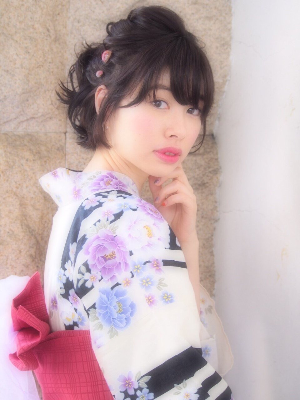 浴衣ヘアセット 着付け☆銀座美容室