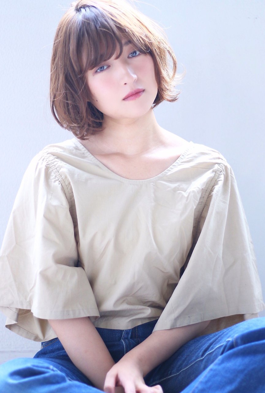 大人柔らかゆるショートボブ
