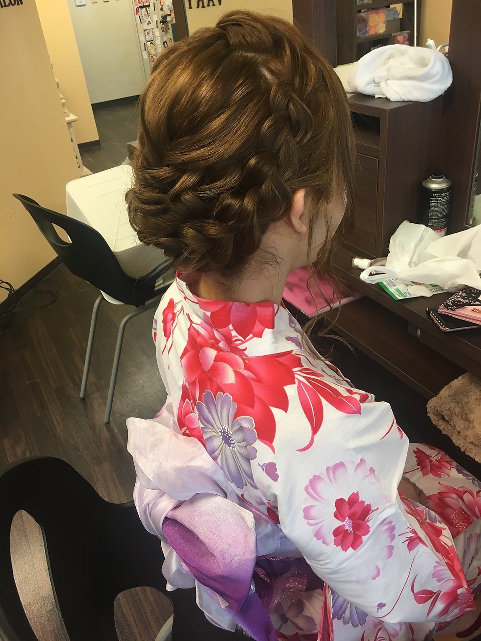 浴衣ヘア★編み込み