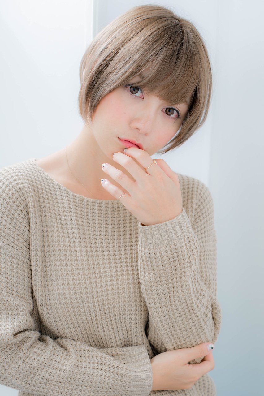 ＊LOREN＊アッシュベージュタンバルモリ小顔フレンチショート