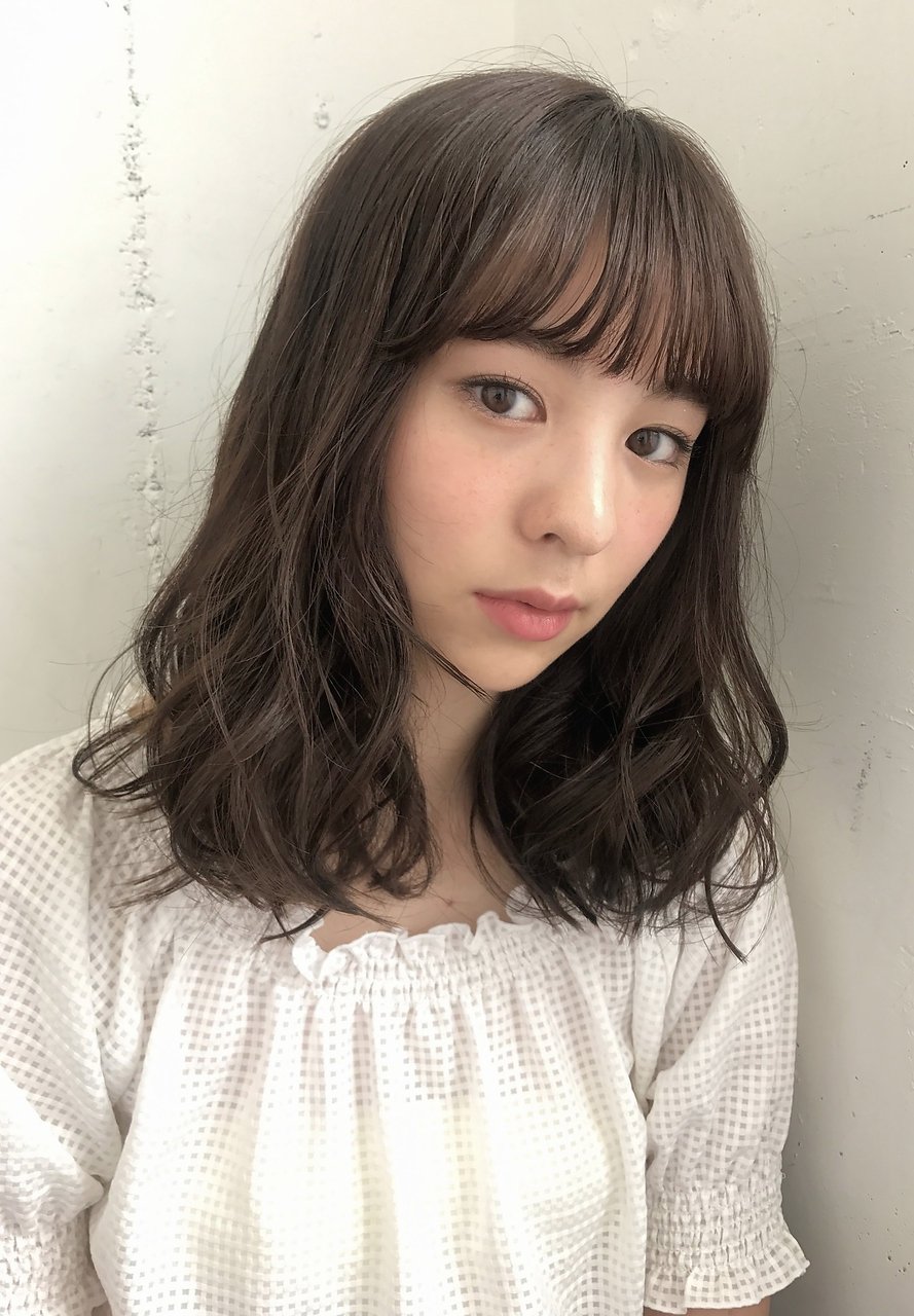 学生限定 「ややしっかりめ」な頬から下パーマ