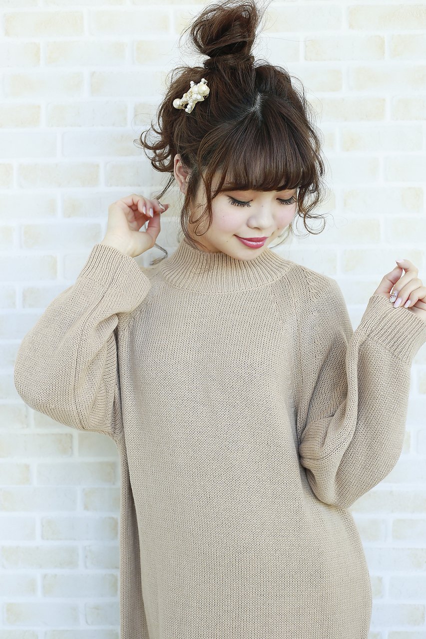 毛先外しのおだんごアレンジ