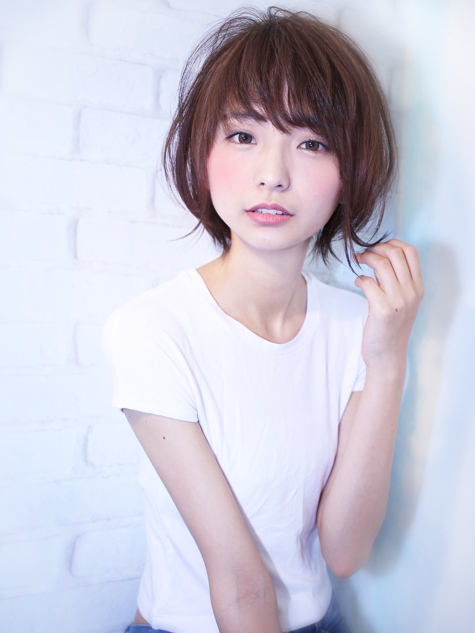 【morio池袋】夏人気大人可愛い流行り長めショート