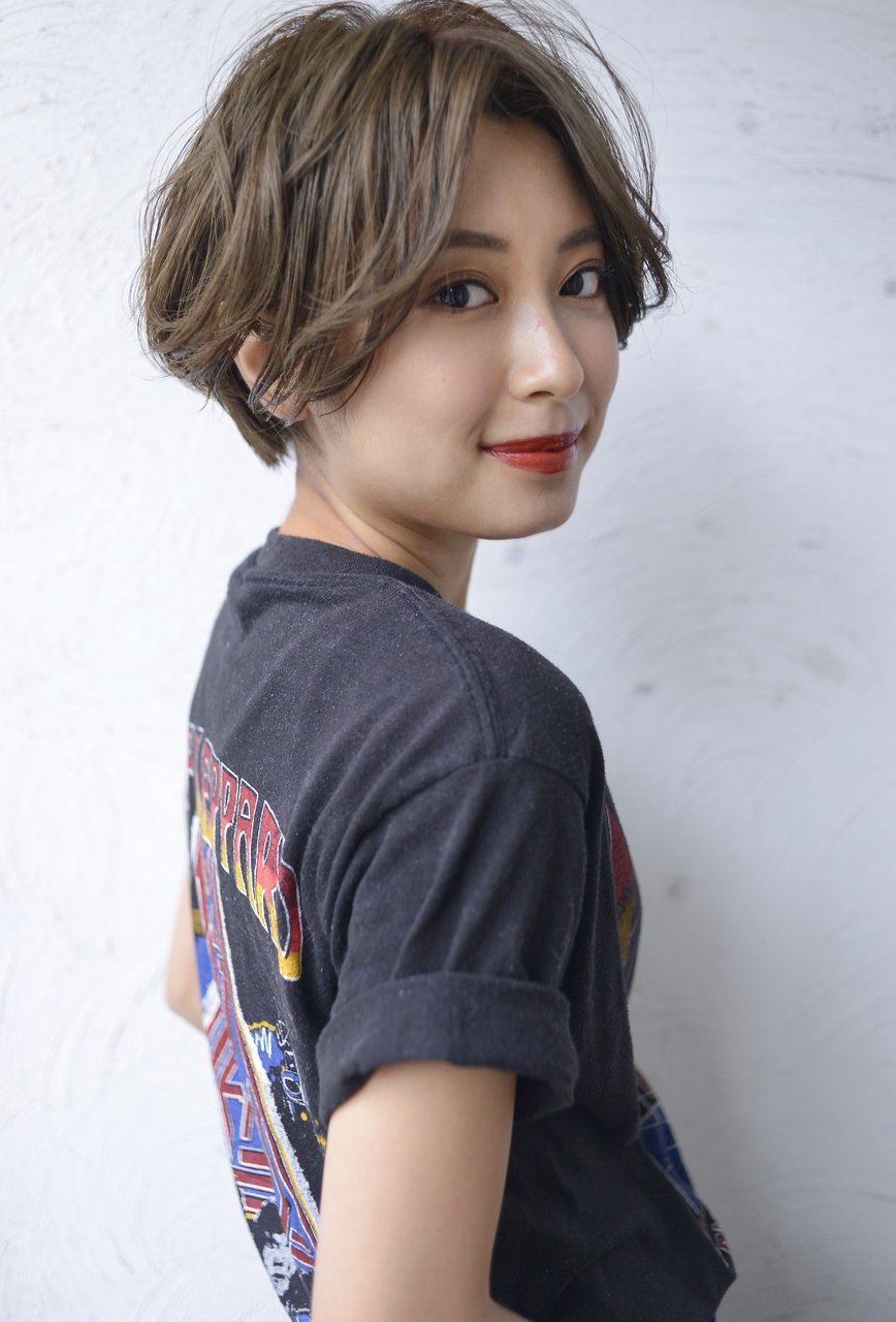plumystyle☆センターパート×ハニーヘアー×マーメイドアッシュ