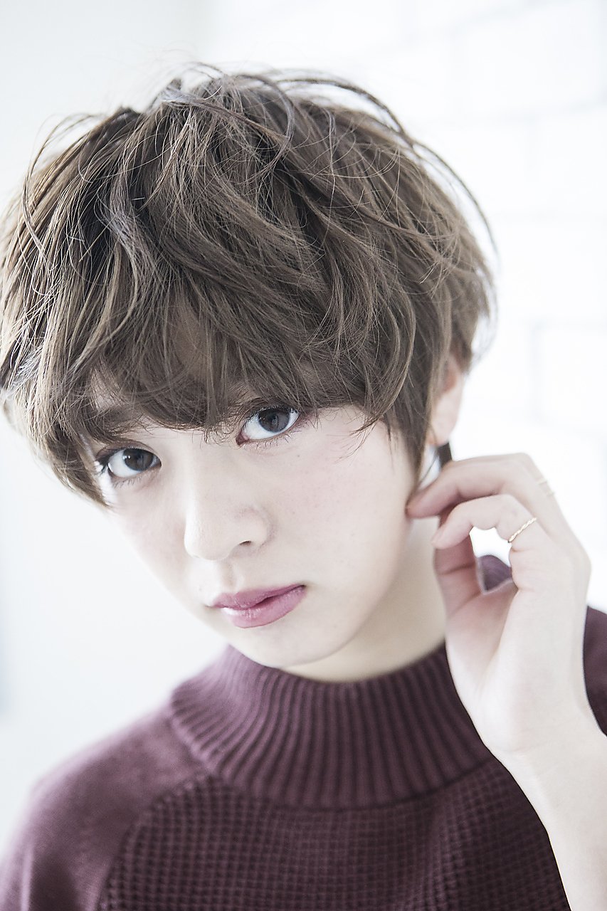 大人かわいいマッシュショートボブ♪【miel hair blanc】