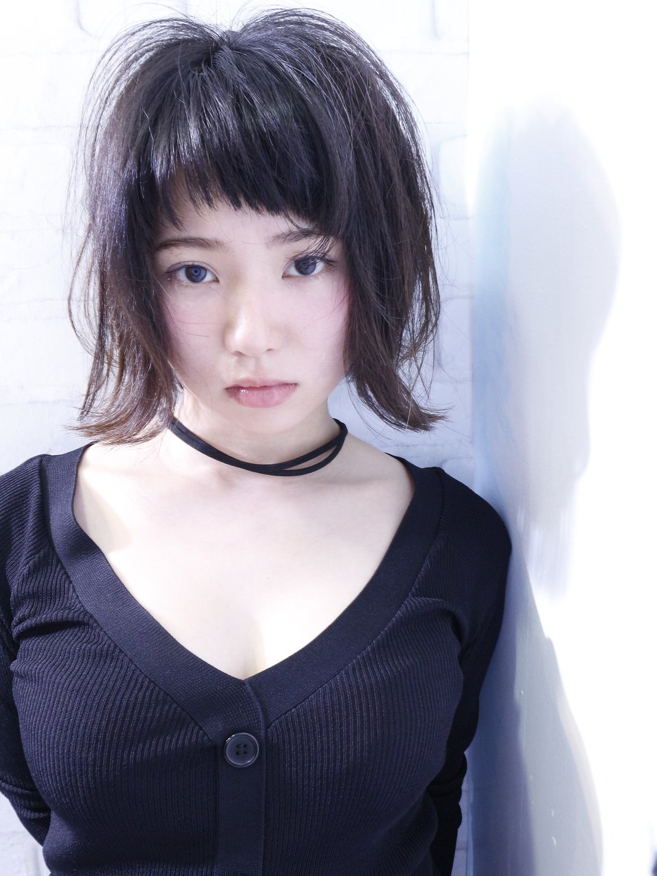 【morio池袋】可愛い黒髪外はねボブ