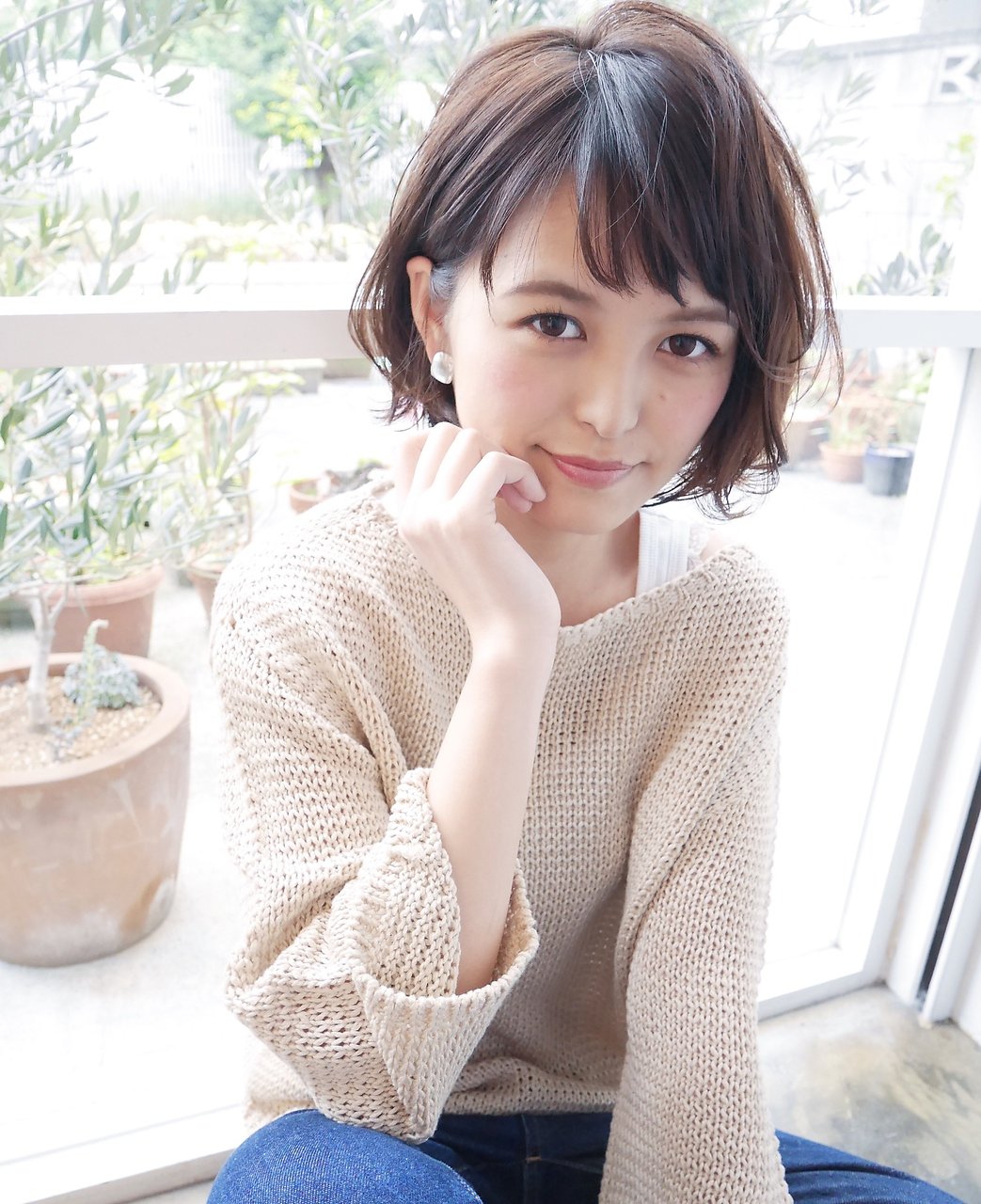 ゆるはねショートボブ