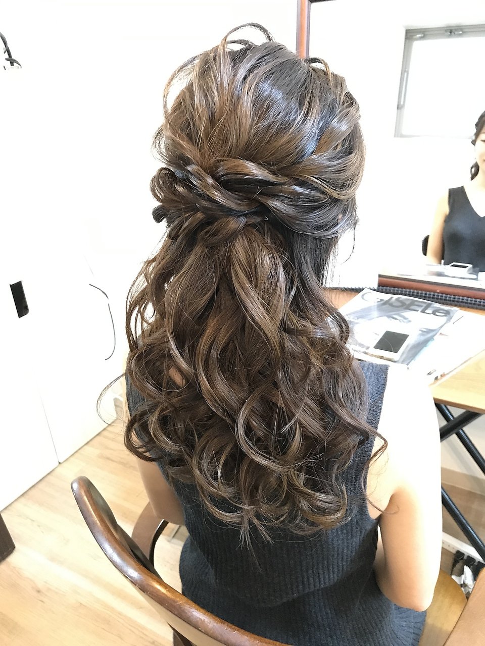 ふんわり大人可愛いハーフアップ★【ヘアセット　立川】