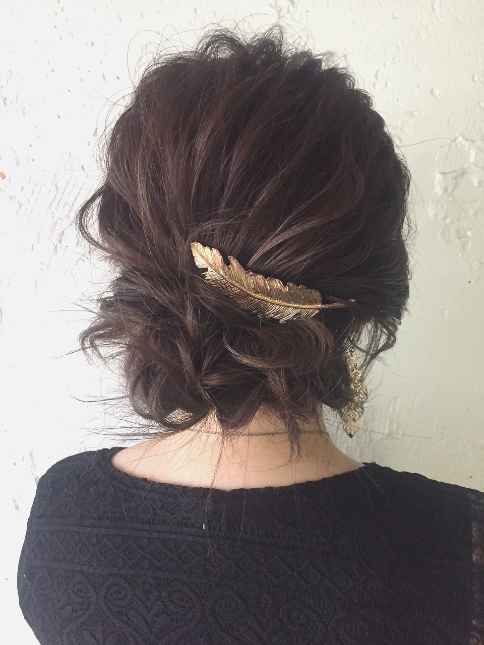 上品な柔らかアレンジ＊  stylist/山下裕介