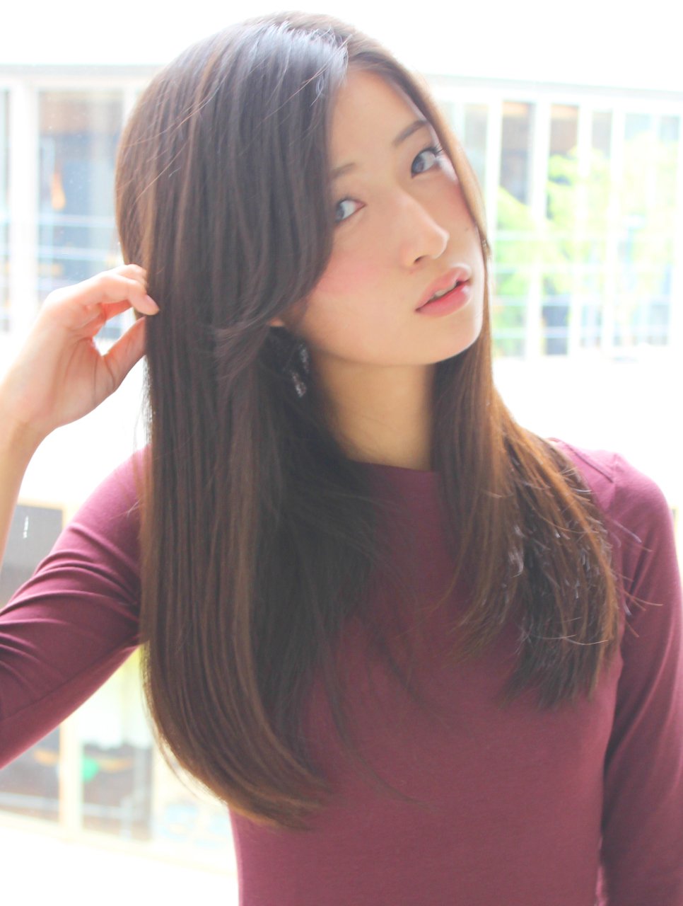 大人可愛い　グラデーションロング