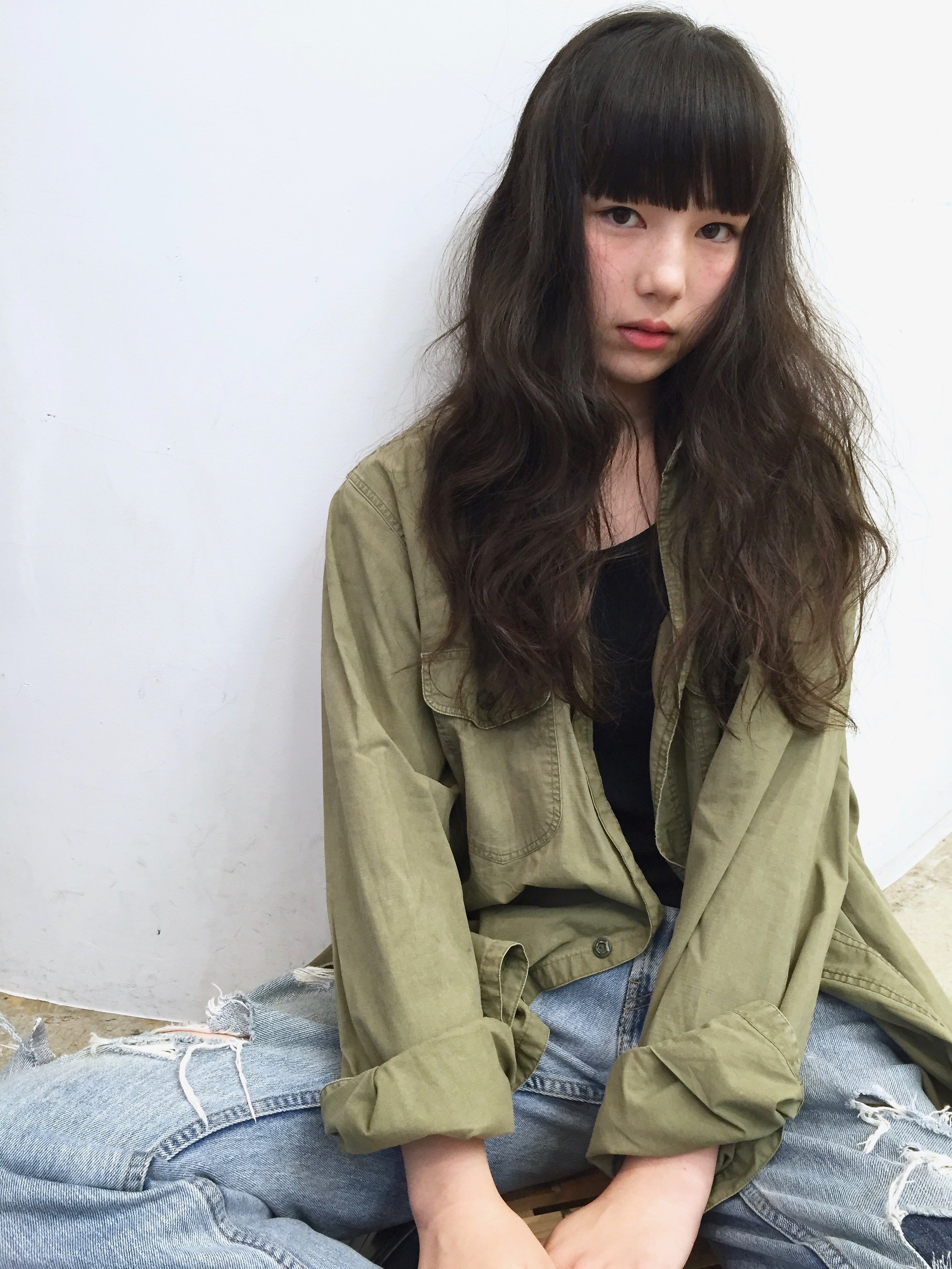 ★blues★外国人風アンニュイカール大人ロング
