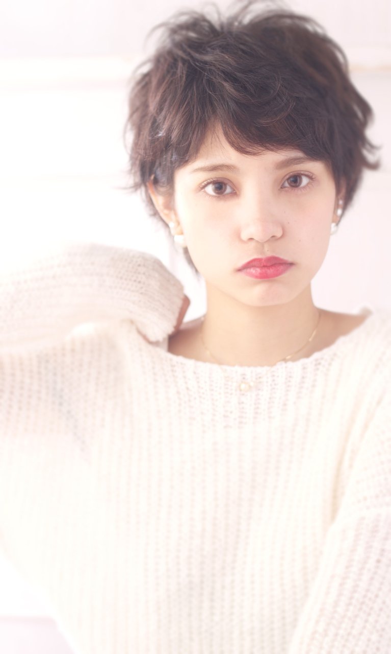 マニッシュレディ☆くせ毛を生かしたエッジモードベリーショート