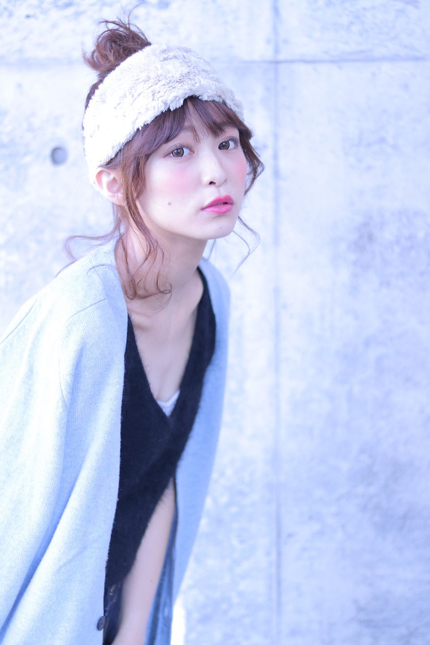 cache cache★ファーヘアバンドのアレンジ