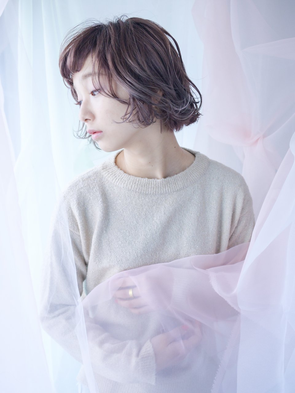 【RICCA】パーマで遊ぶ☆外ハネレイヤーボブ