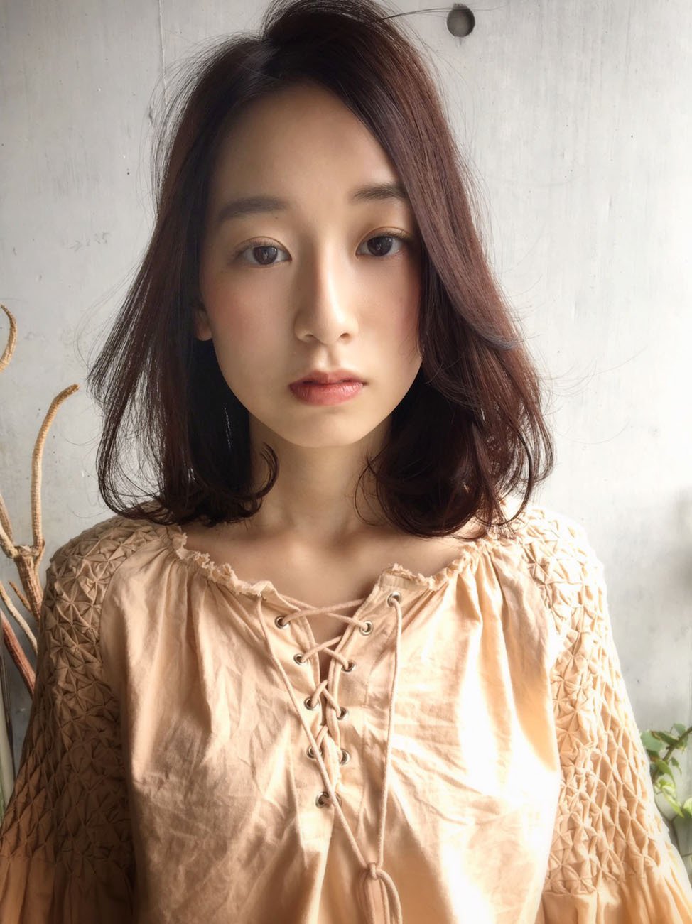 デジタルパーマ 小顔ツヤ髪ニュアンスボブ