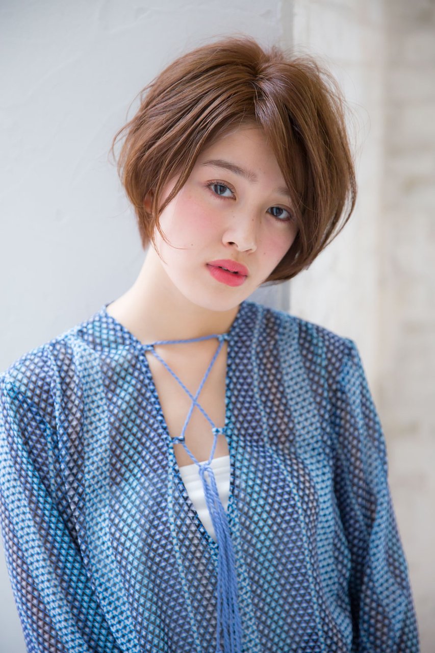 【joemi新宿】小顔ショートボブ×グレージュ×スポンテニアス