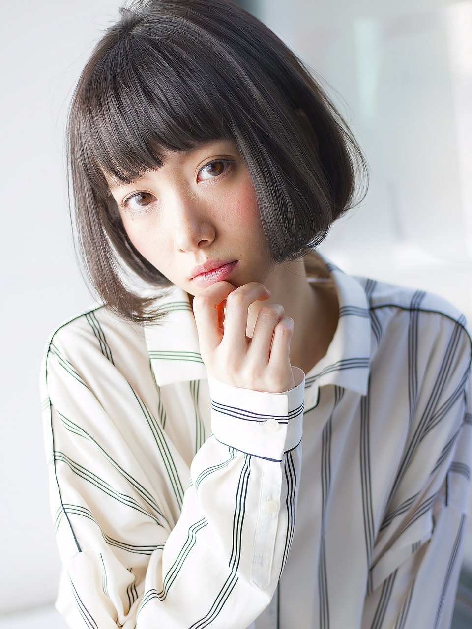 ふんわり柔らかワンカールボブ７　小顔◎　GAFF表参道　岡田道好