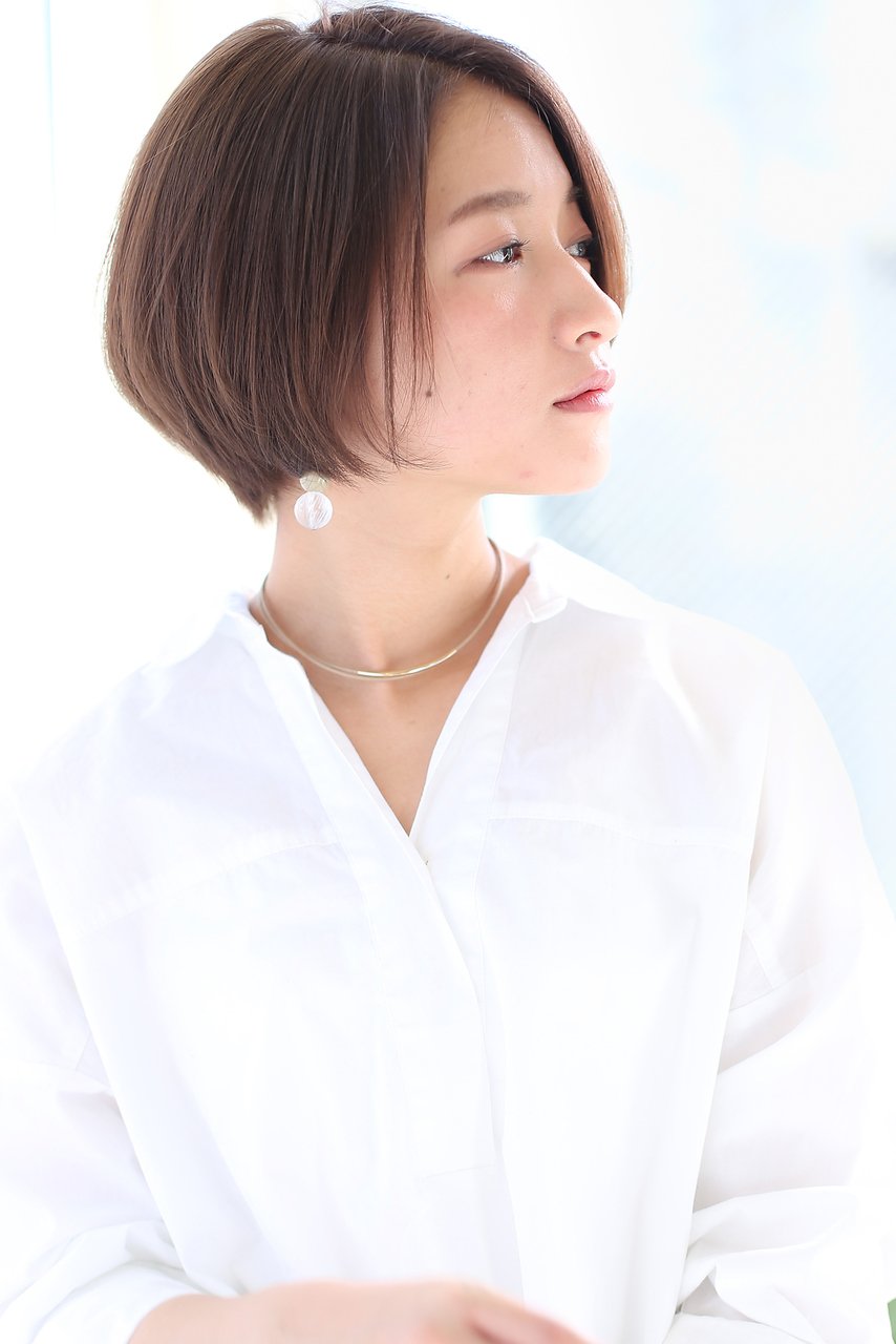 透明感グレージュ×ショートボブ-江藤公次
