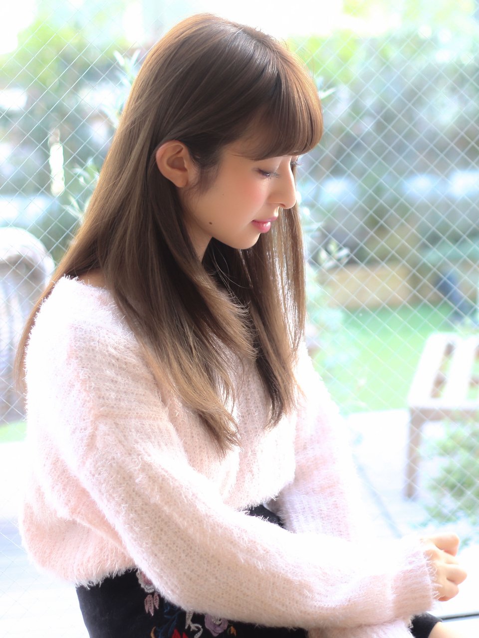 【Violet】シナモンアッシュグレージュ×艶ストレート