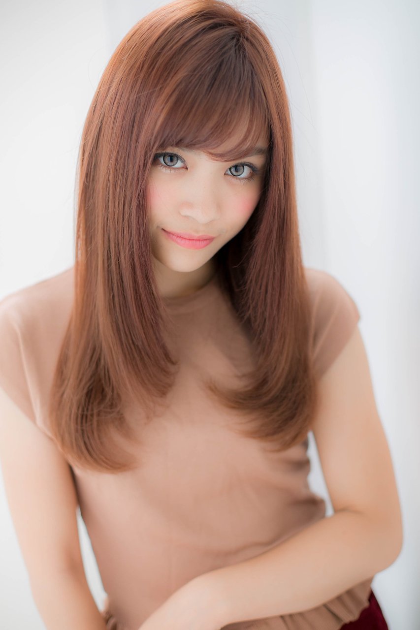 ＊LOREN＊再現性◎♪ピンクアッシュさら艶小顔ストレート