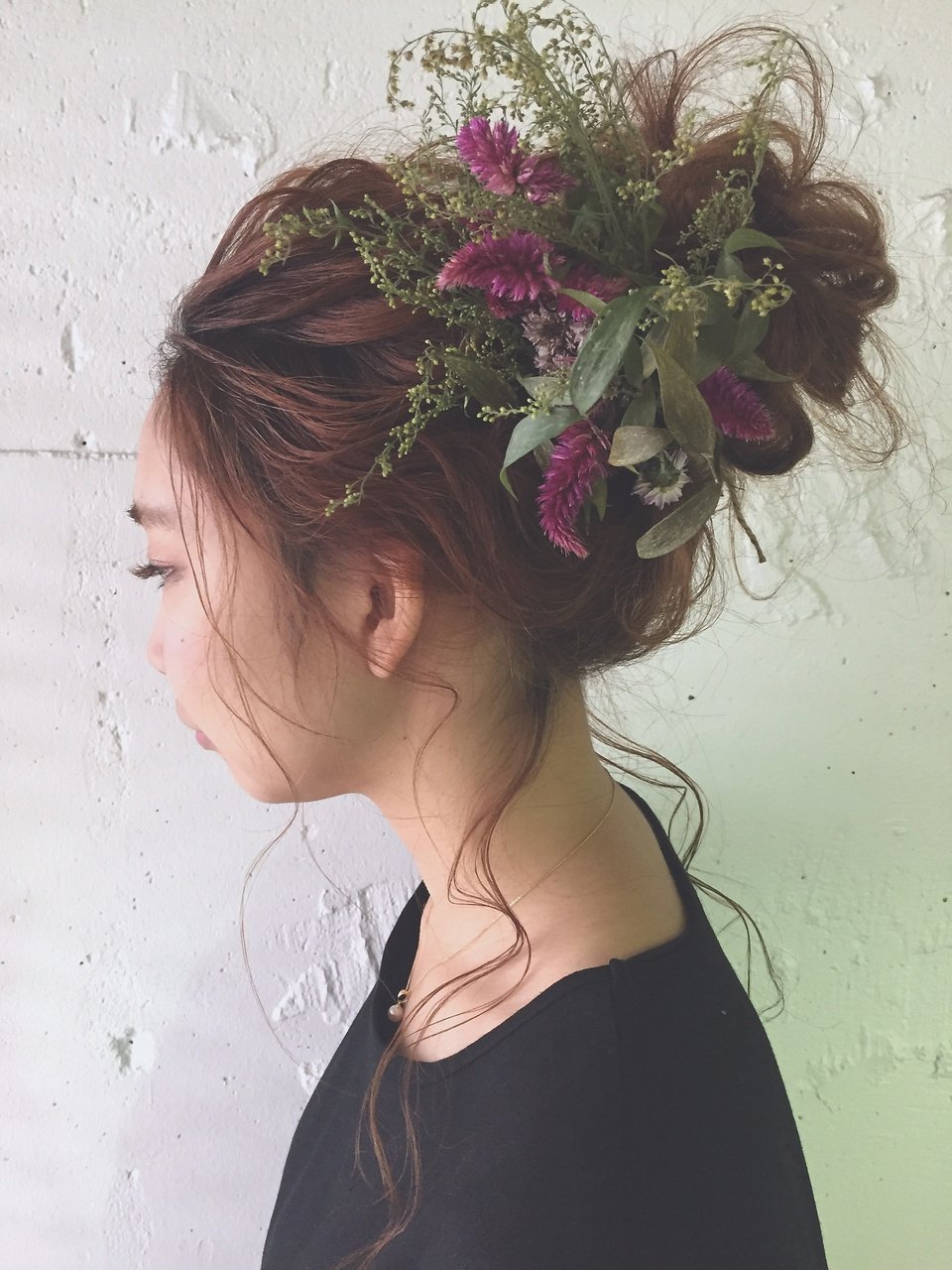 カジュアルお団子アレンジ◎   stylist/山下裕介