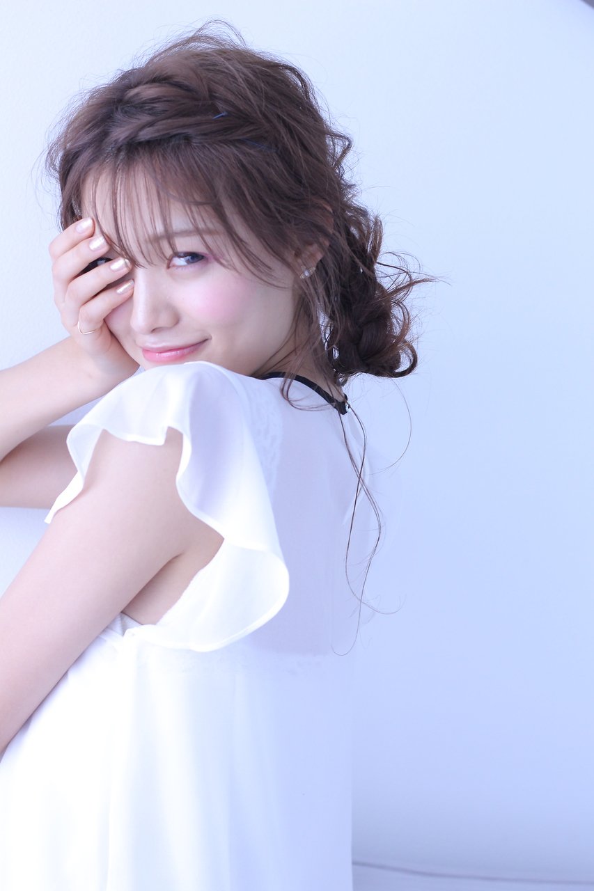 cache cache★おさげ風三つ編みの簡単アレンジ