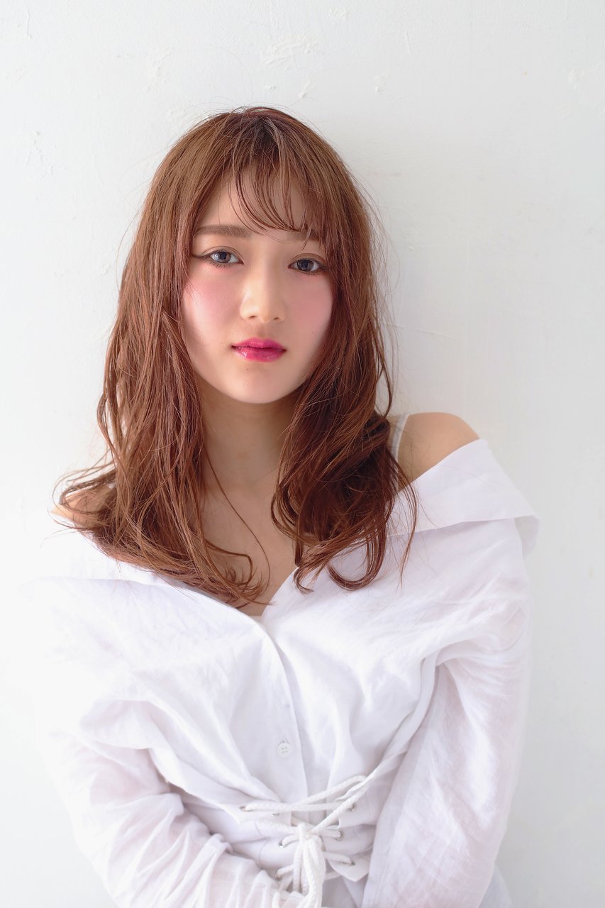 【minim　hair×日比】ピンクベージュ×ヘルシーウェーブ