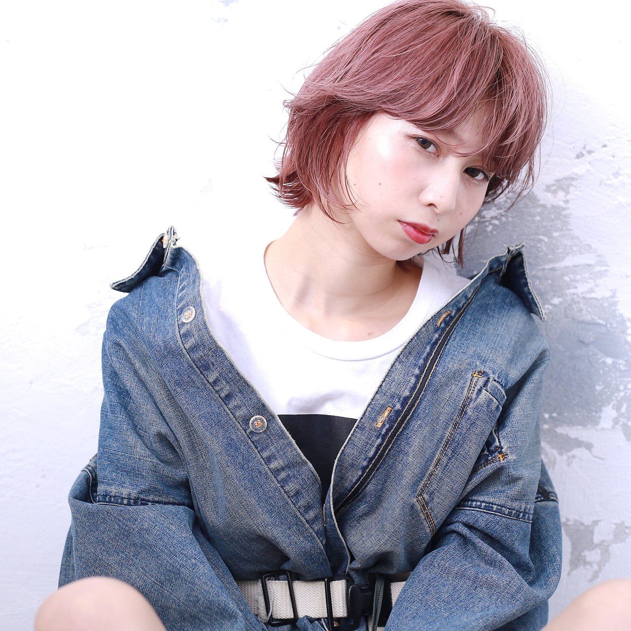 TRENCH ラベンダーピンクベール