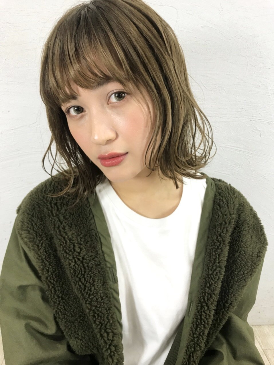 ウェット×グレージュ