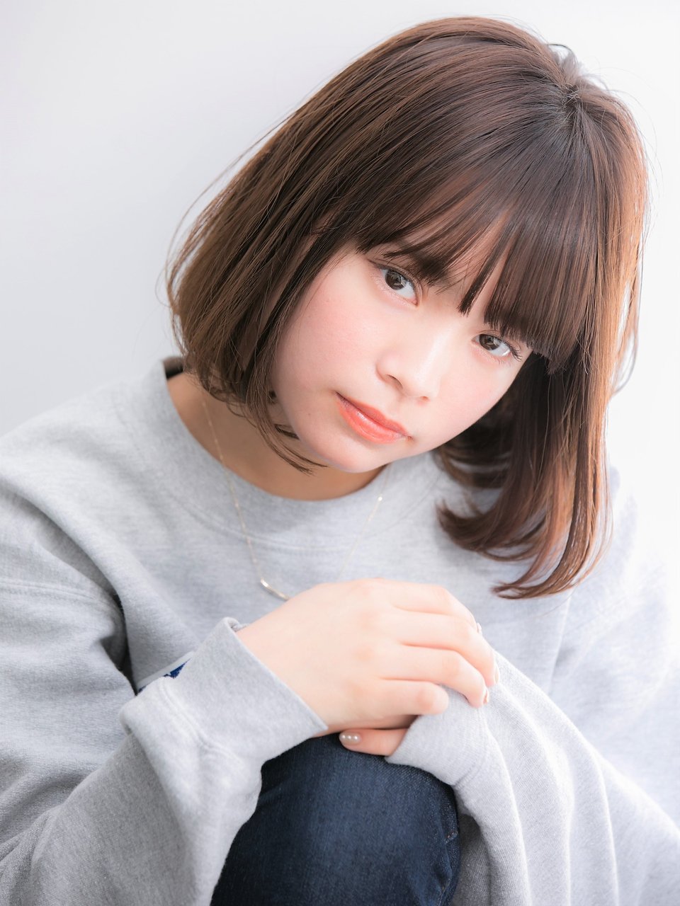 【Euphoria】ラフな抜け感が可愛い☆小顔ボブ☆前下がり(しおん)