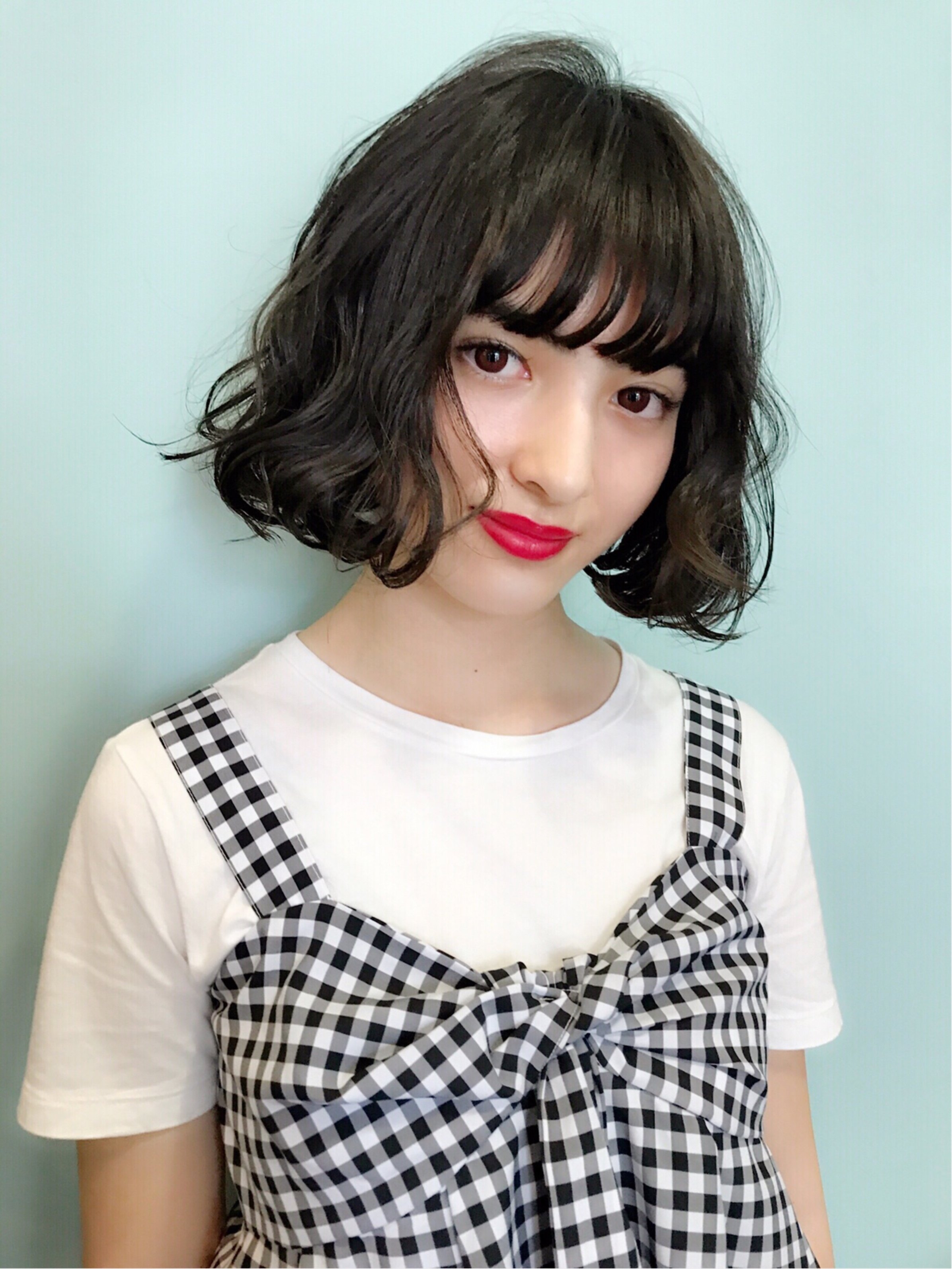 AXIS【naya's  style】オルチャンブルーブラックタンバルモリ