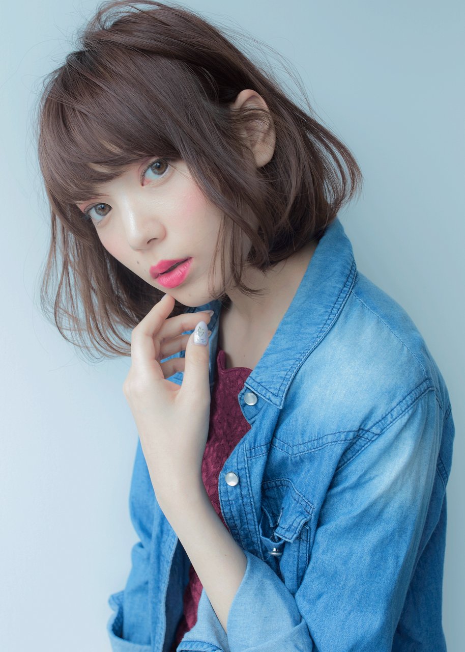 洗練された大人可愛いクシャッとワンカールボブ