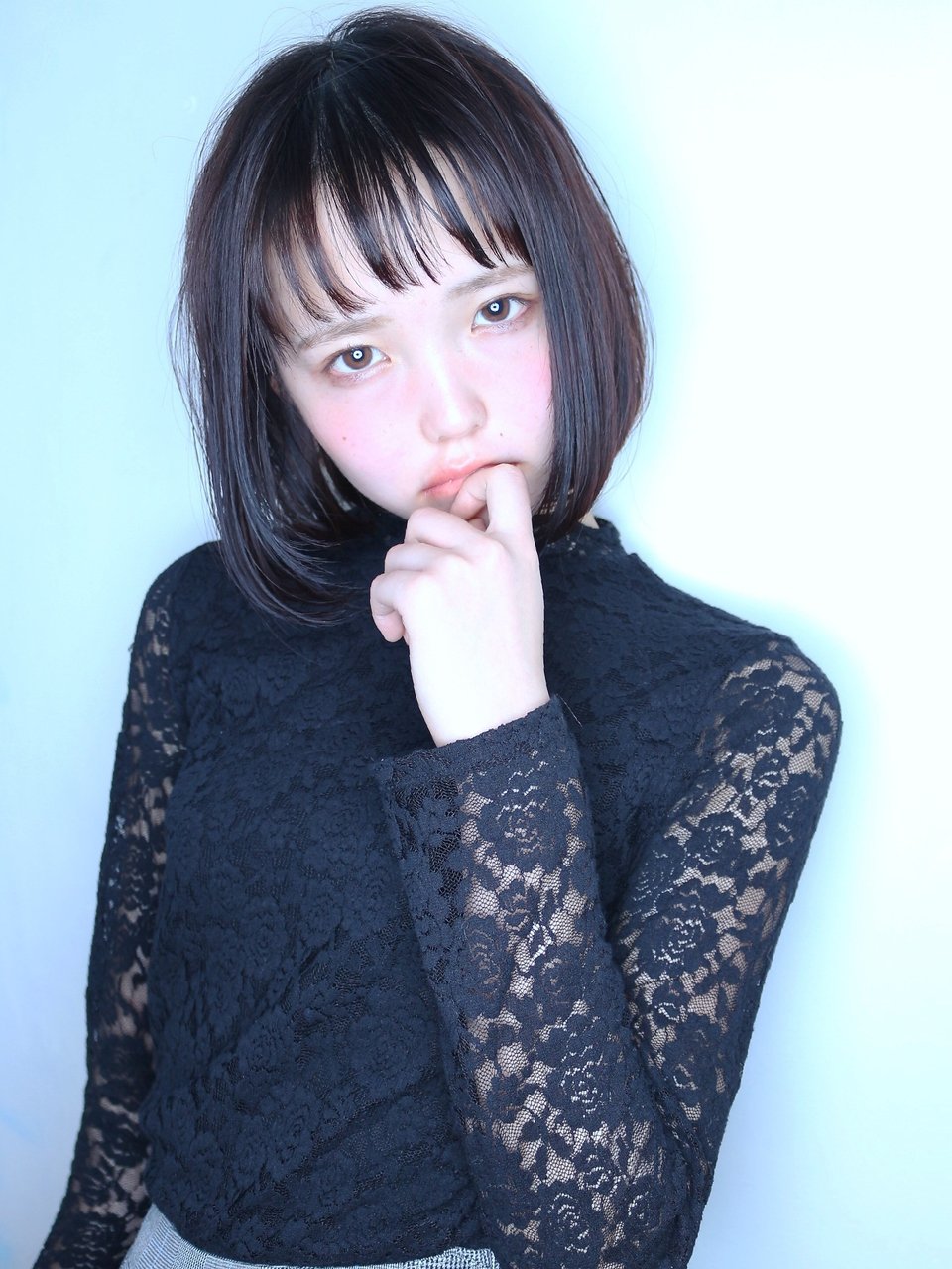 【morio池袋】黒髪大人可愛い小顔ボブ