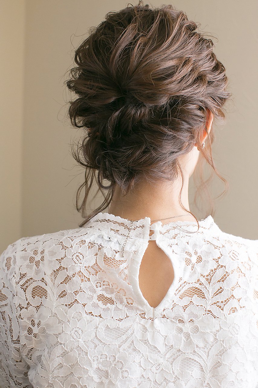 結婚式ヘアアレンジ＊波ウェーブアップヘア ayu