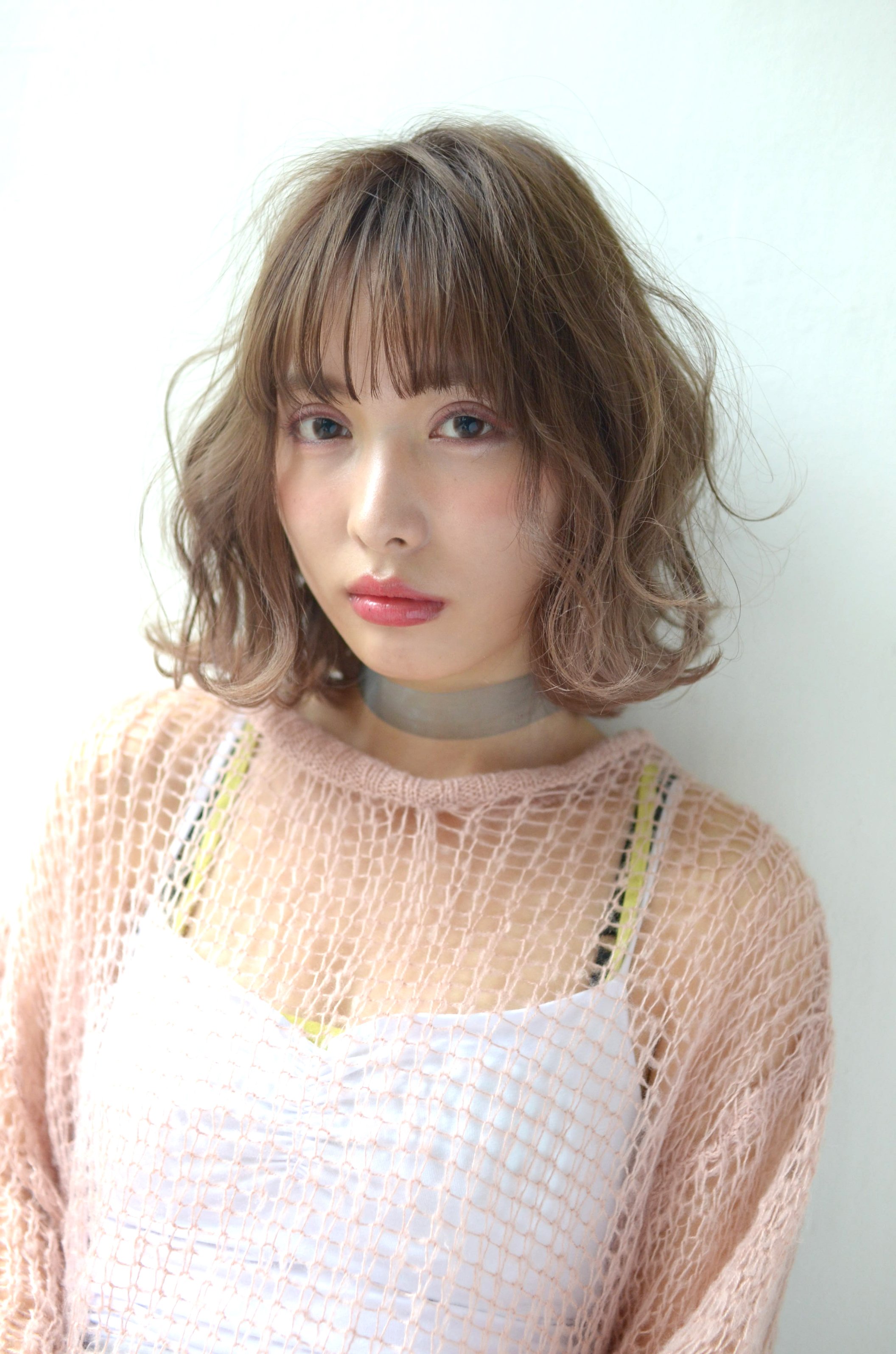 【Vicke渋谷】ピンクグラデーション☆ラフスウィングボブ