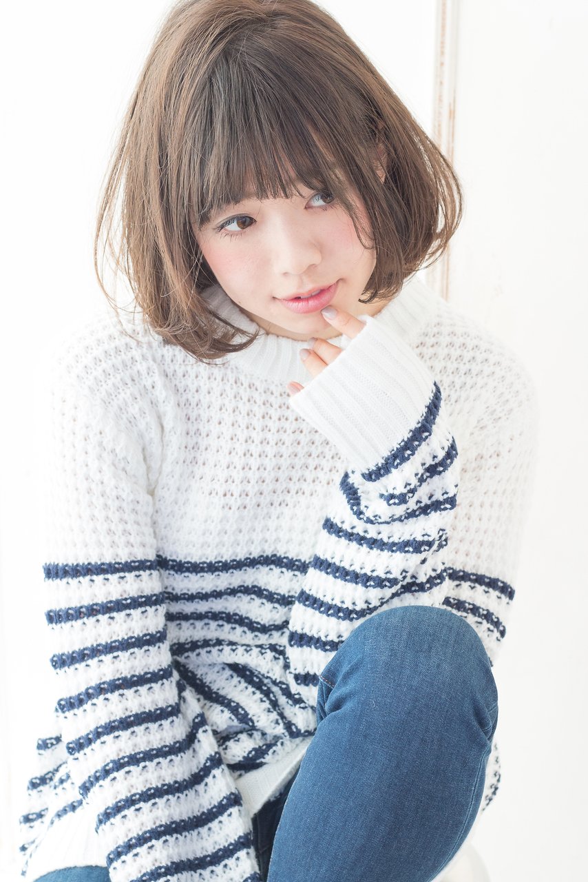 【AKIHIRO】ひし形フェアリーデジタルパーマジェンダーレスロブ