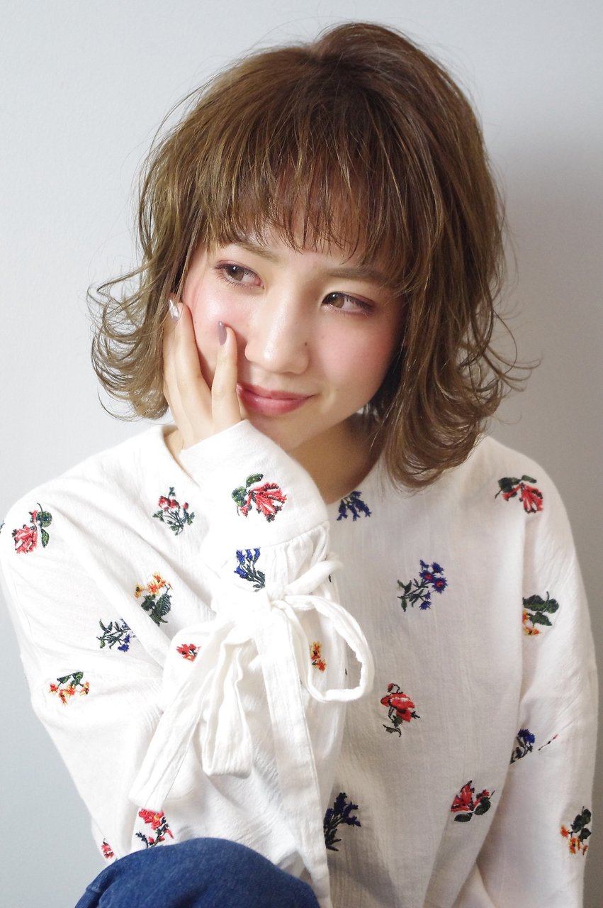 外ハネ×ニュアンスボブ