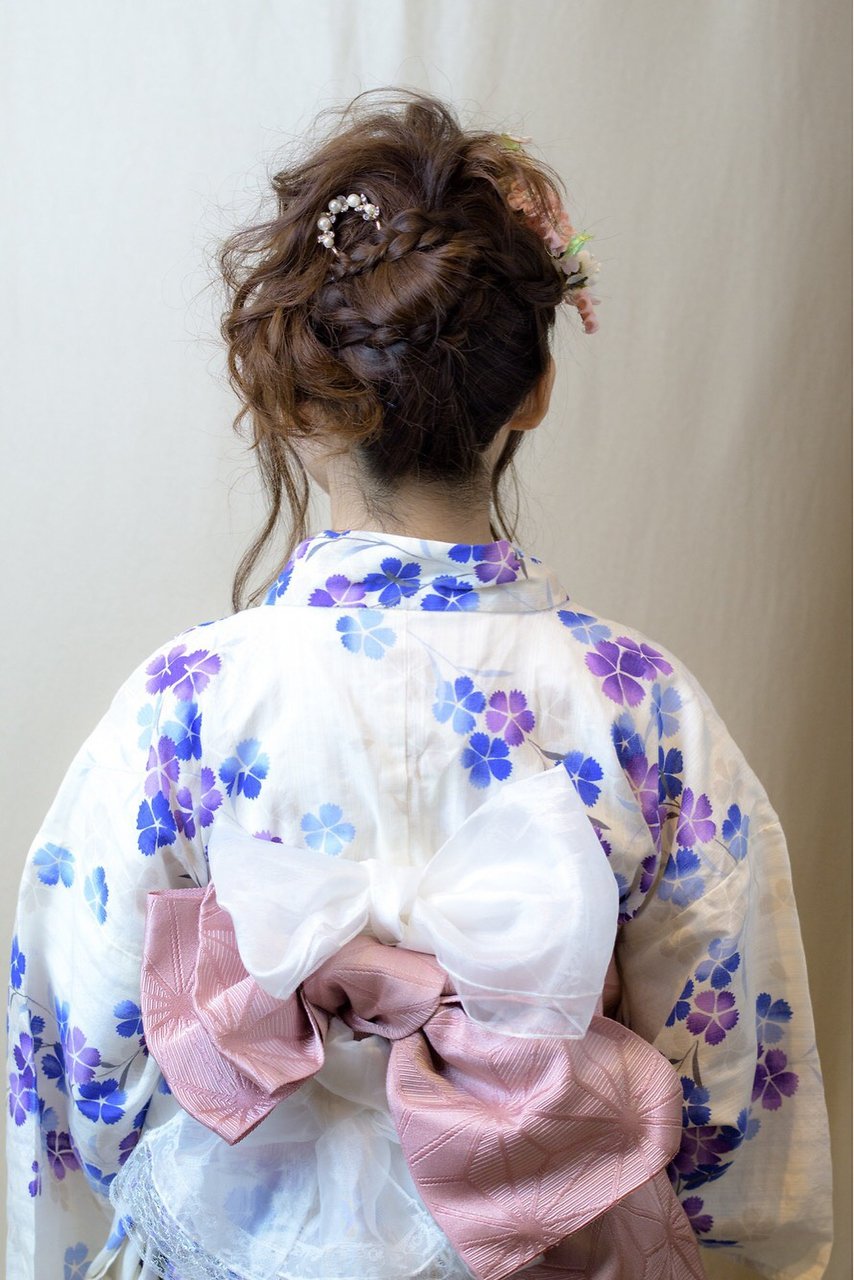 【下北沢＊I'll b hair＊】浴衣に似合うモーブカラーアレンジ