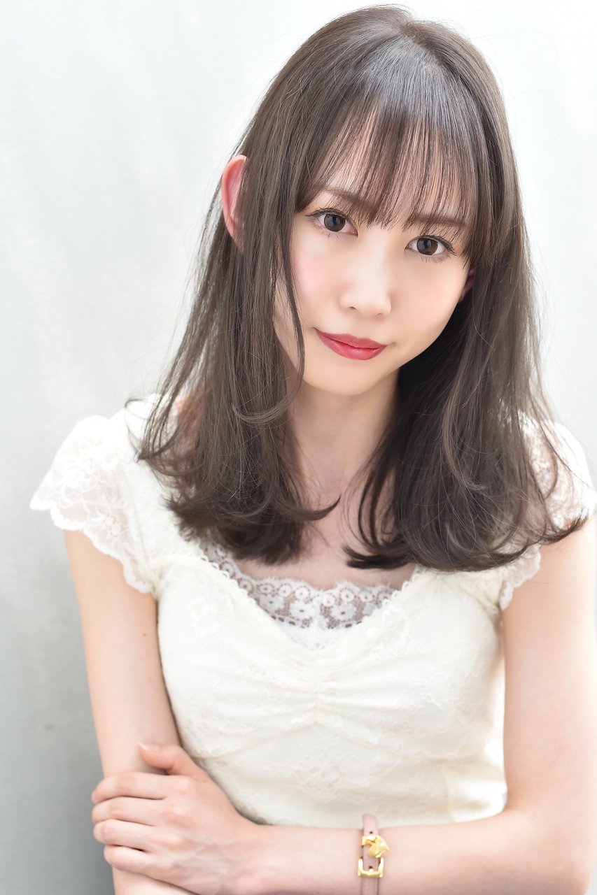 ★DISHEL★大人かわいいセミロング★ブルージュ小顔前髪
