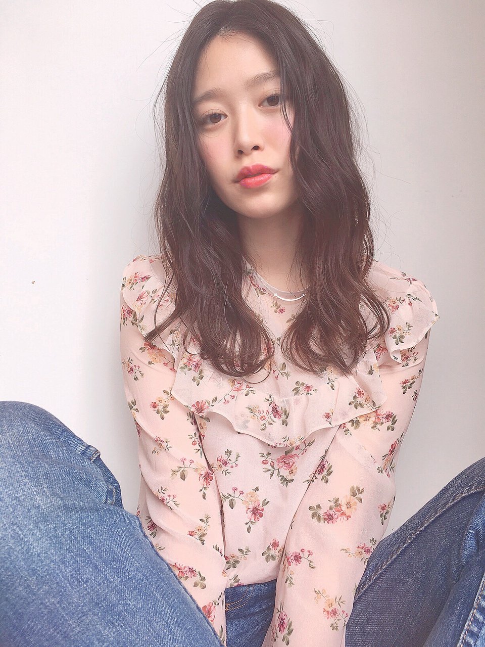 愛されゆるふわウェーブ☆ロングベージュ☆アッシュピンク