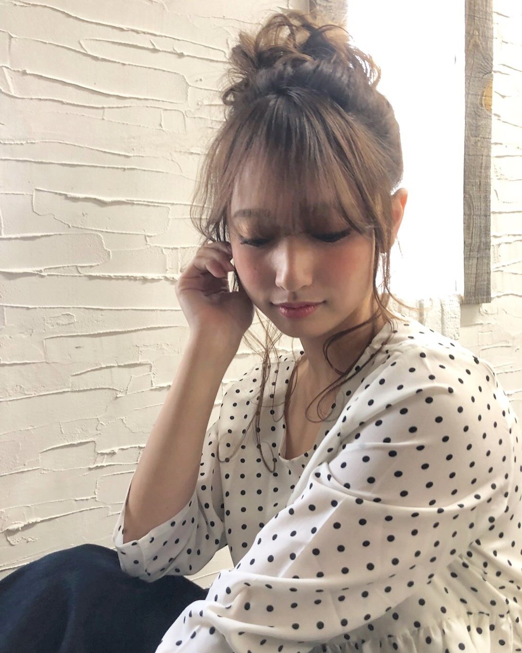 【RAF TOKYO】おくれ毛たっぷりお団子ルーズアップ