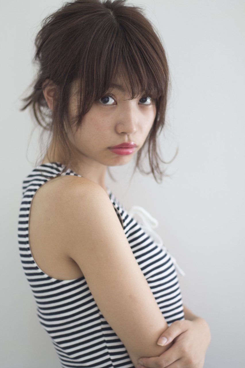 ルーズお団子　シースルー　