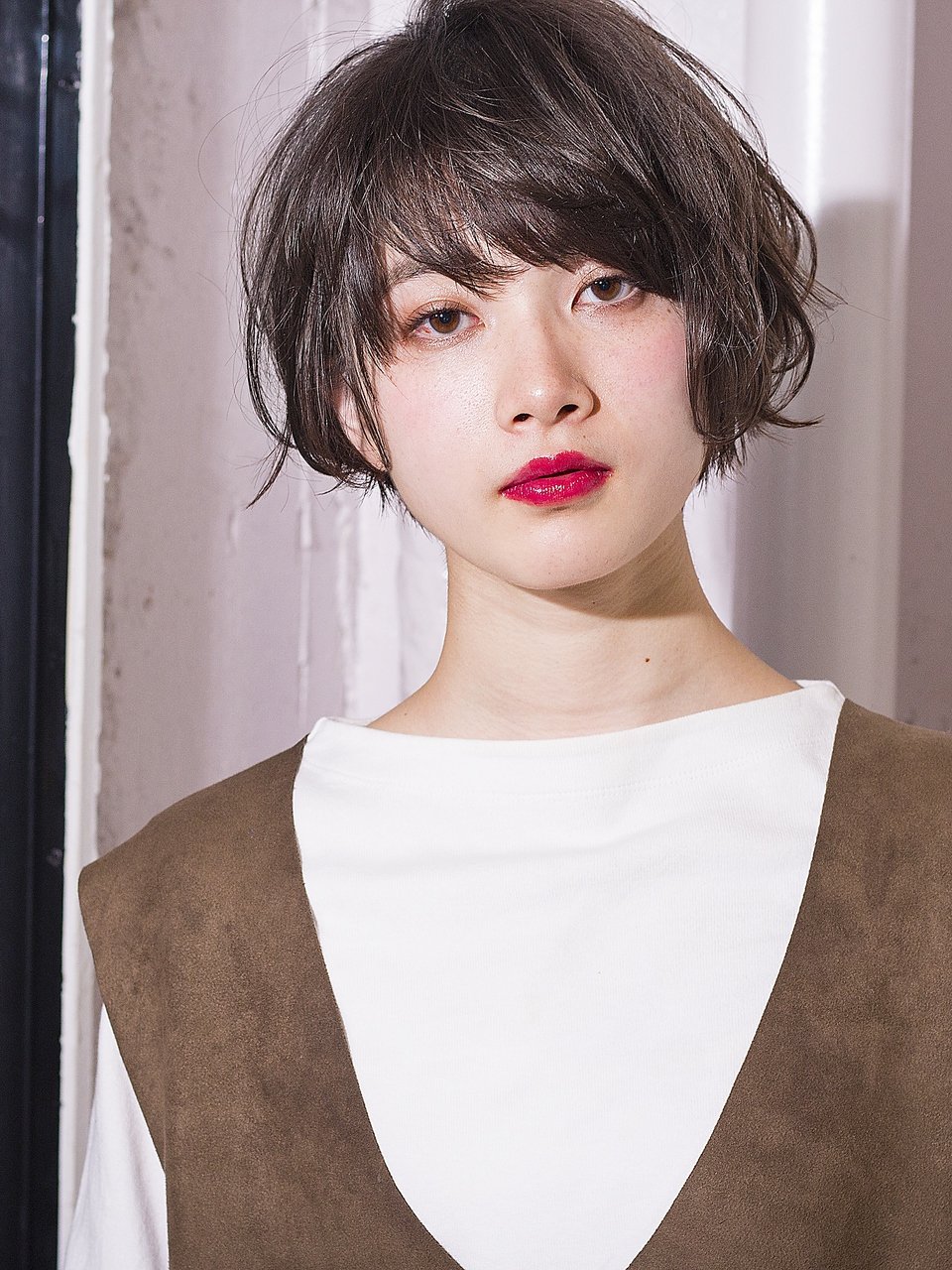 無造作カールボブショート8　小顔◎　GAFF表参道　岡田道好