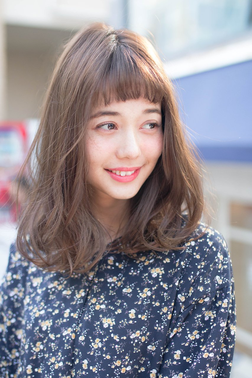 "藤本"ゆるふわセミロブ＃ブルージュヴェールウェーブ