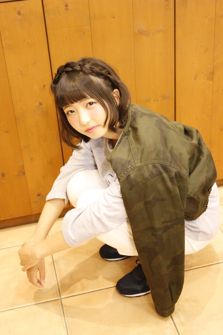 カチューシャ風ヘアセット
