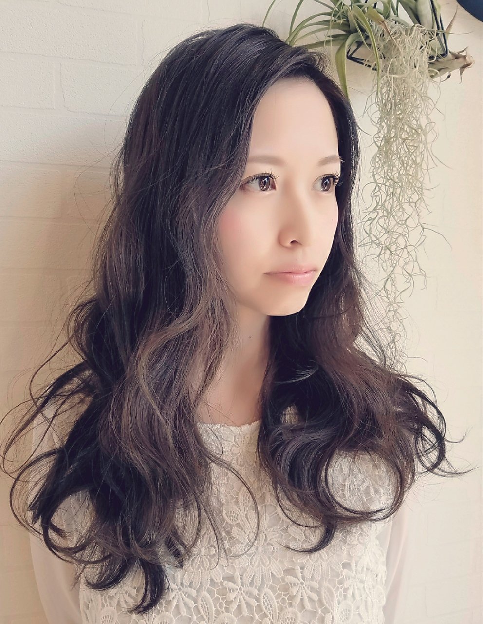 ホワイティーアッシュ×インナーカラー