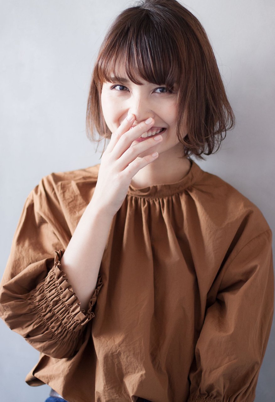 【簡単スタイリング】大人可愛いボブ×マロンベージュの透明感