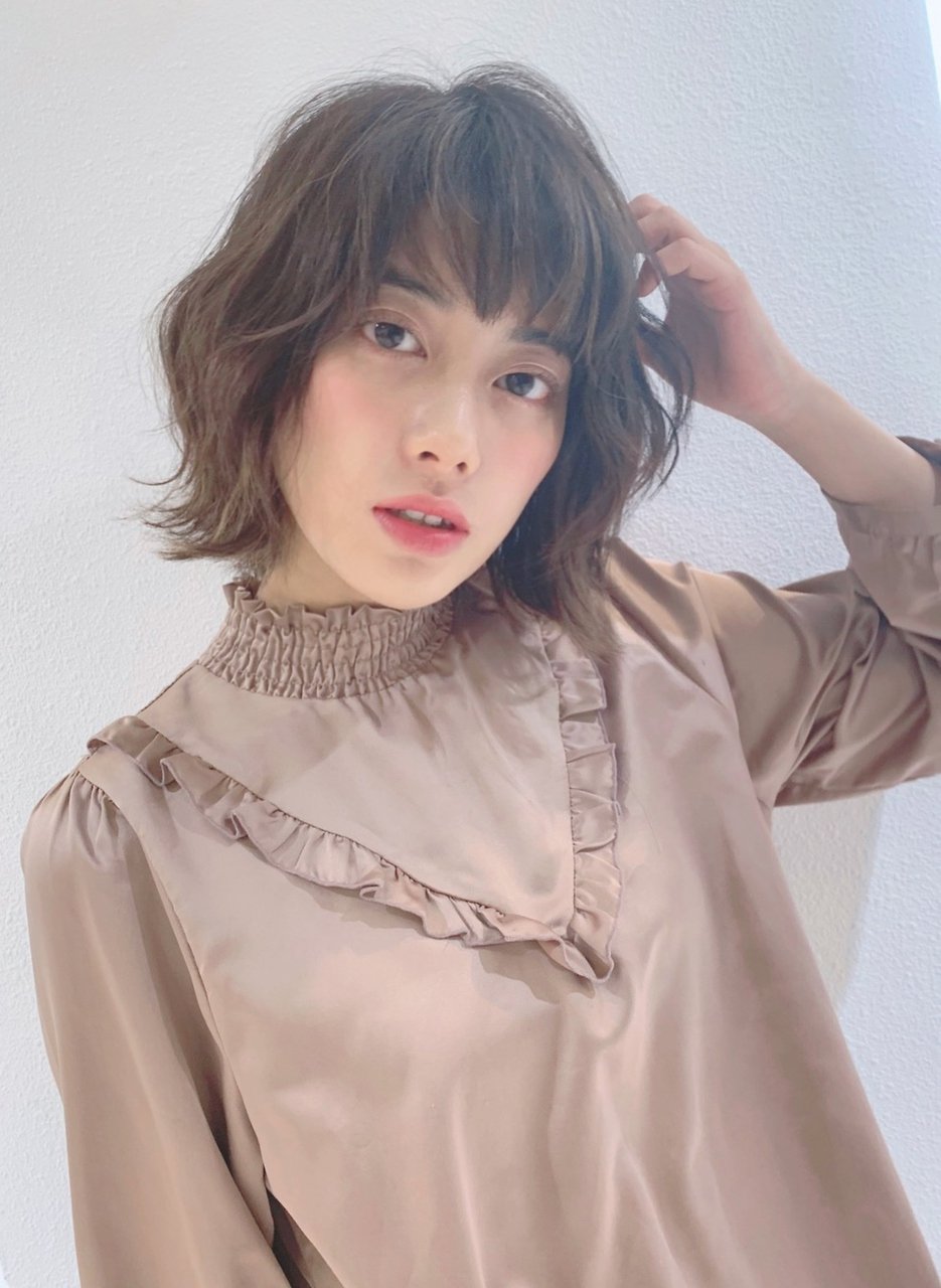 人気絶えない外ハネボブスタイル☆ゆるパーマで軽やか遊びヘア☆