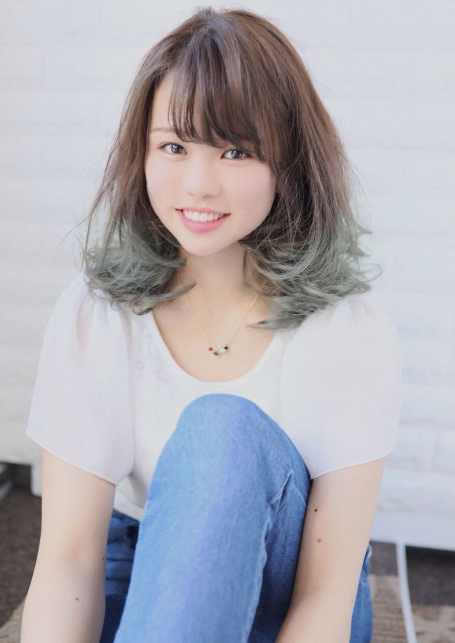 シルバーアッシュグラデーション