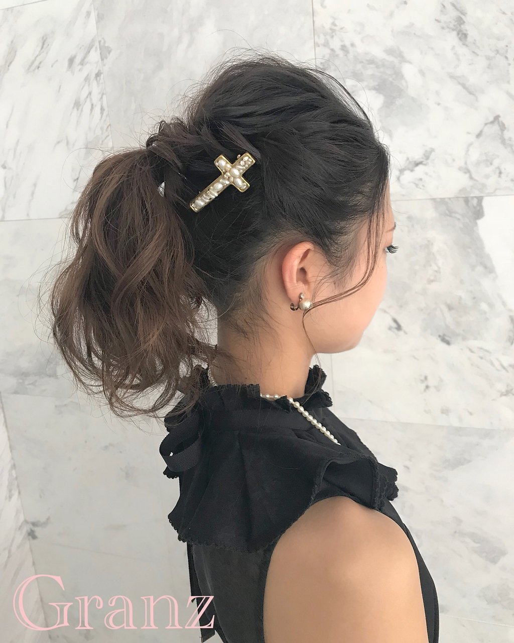 お呼ばれヘアセット☆ポニーテール